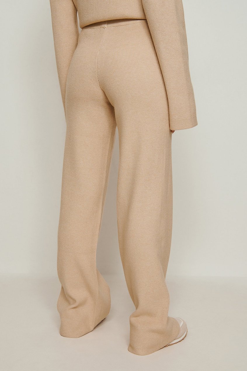 Pantalones Loungewear | Pantalón suave acanalado ancho - VW48210