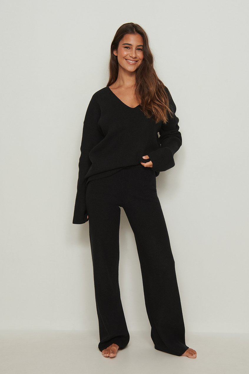 Loungewear Pullover | Weicher, gerippter Pullover mit lockerer Passform - RI52021