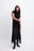 Midi-jurk met geplooide rok