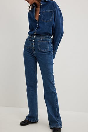Blue Jeans met zakdetail