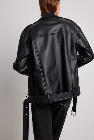 Pu Biker Jacket Black | NA-KD
