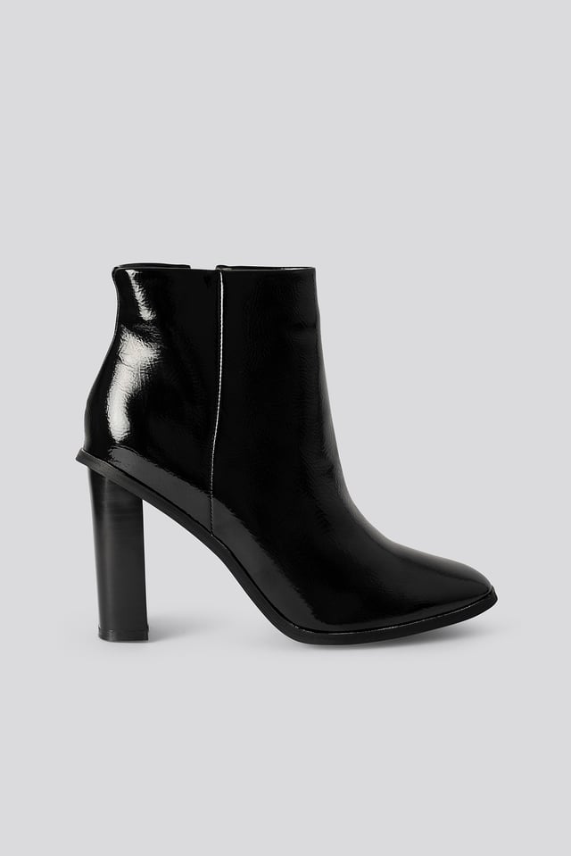 Ankelstøvletter Black Patent