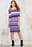 Knitted Colorful Striped Dress