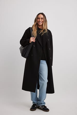 Regular Double Breasted Coat Outfit