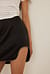 Rhinestone Detailed Wavy Mini Skirt