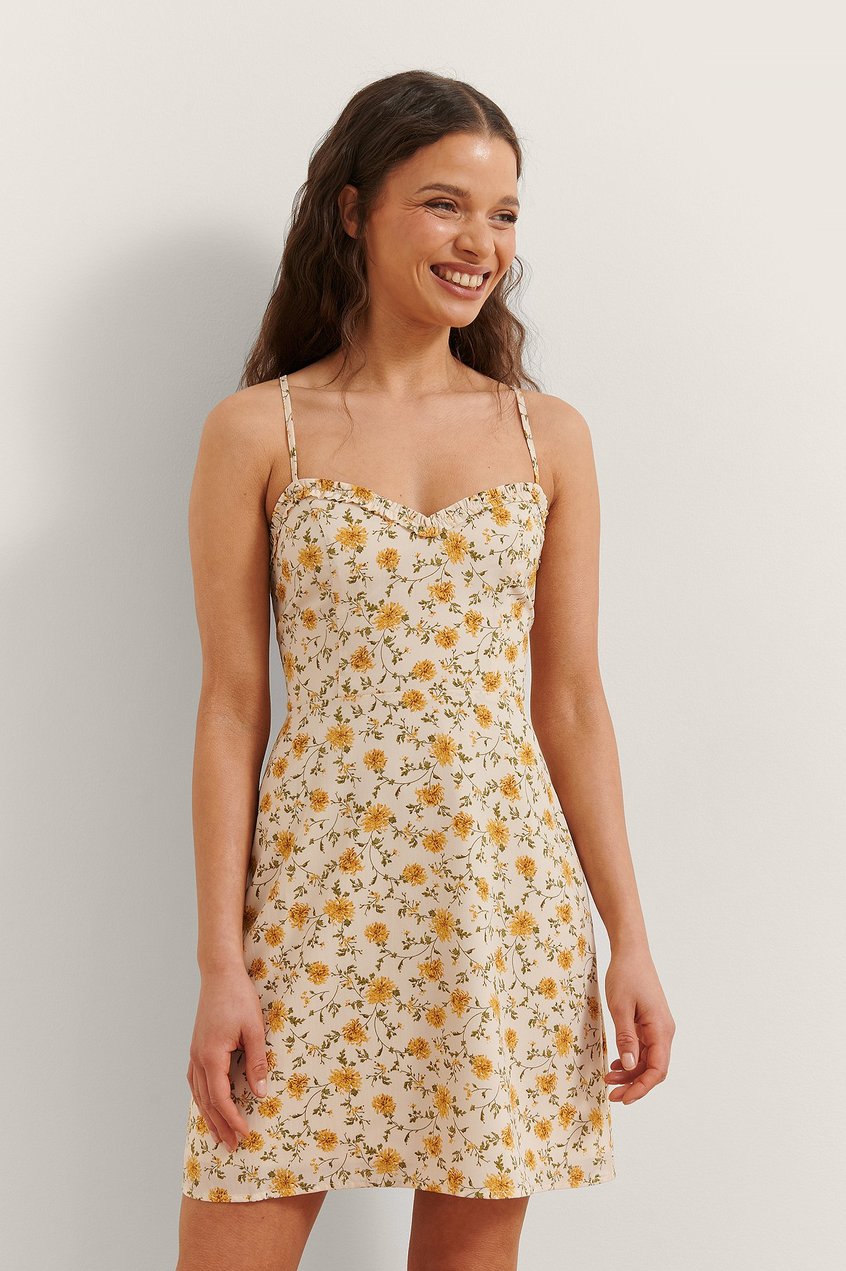 Kleider Print Kleid | Minikleid Mit Blumendruck - PQ75498