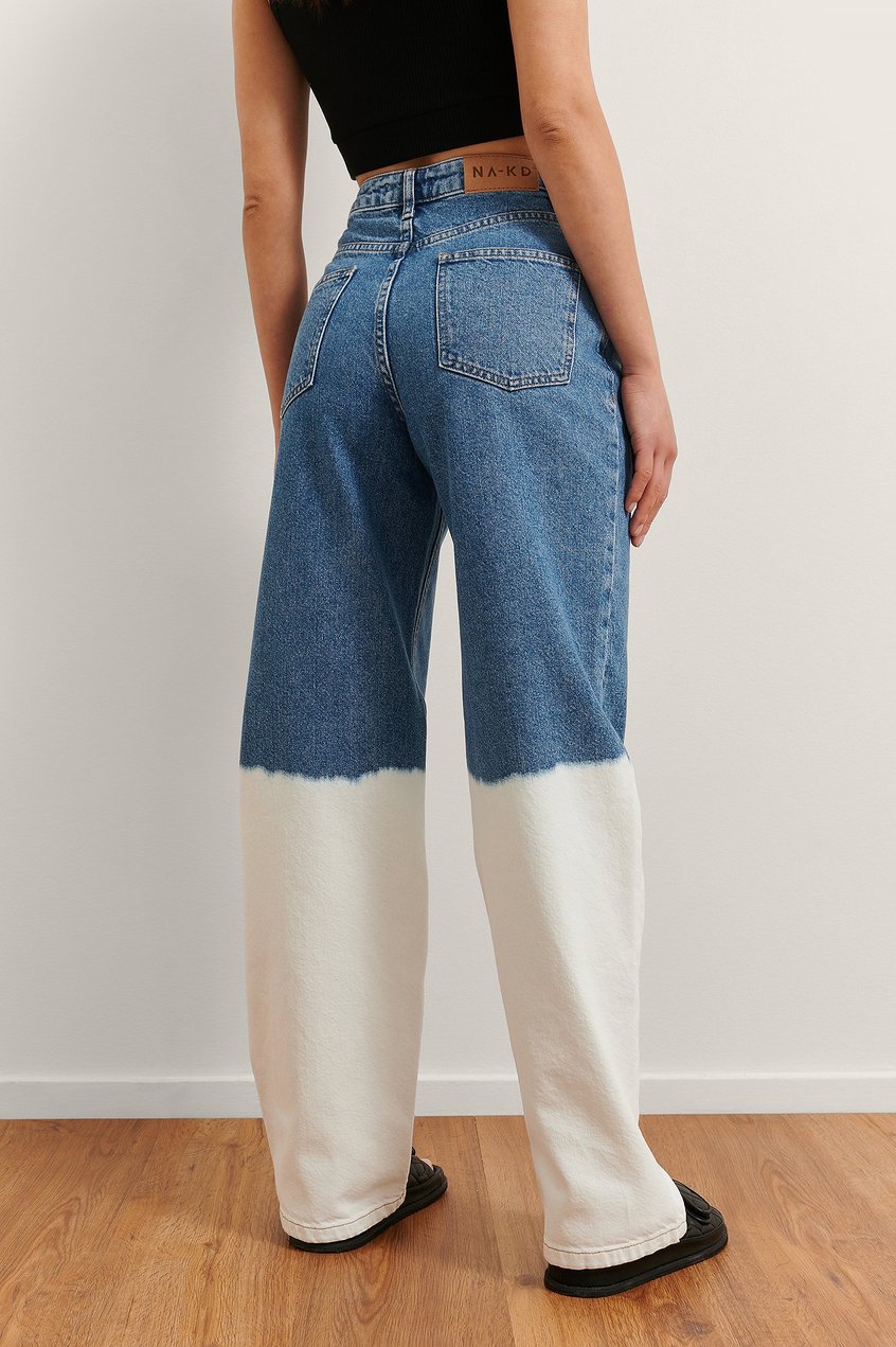Jeans Influencer Collections | Organische Jean mit weiten Beinen und hoher Taille - AW07175