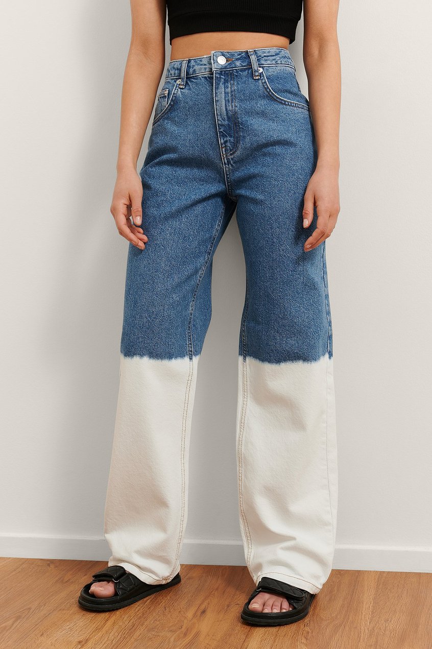 Jeans Influencer Collections | Organische Jean mit weiten Beinen und hoher Taille - AW07175