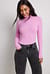 Ribbed Long Sleeved Turtle Neck Sweater