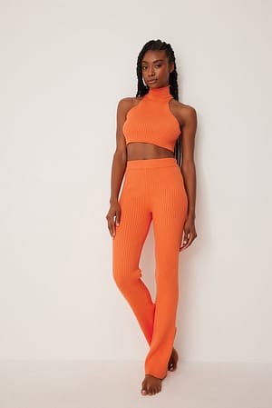 Orange Spodnie karbowane
