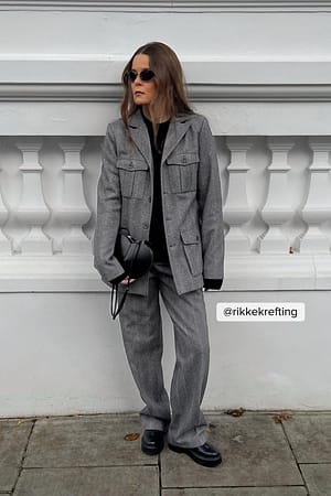 Grey Multi Tweed Jacket