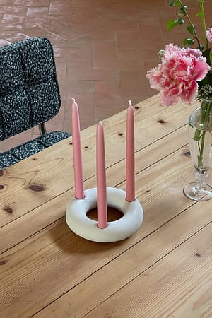 Offwhite Ring Candle Holder