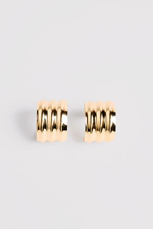 Gold Ring-Ohrringe