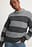 Round Neck Knitted Striped Sweater