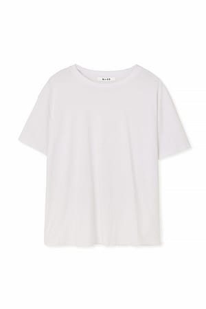 White Oversized T-skjorte