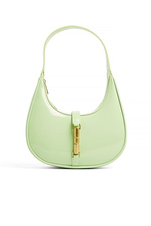 Apple Green Rounded Magnet Closure Bag