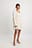 Vestido mini de manga comprida com franzido