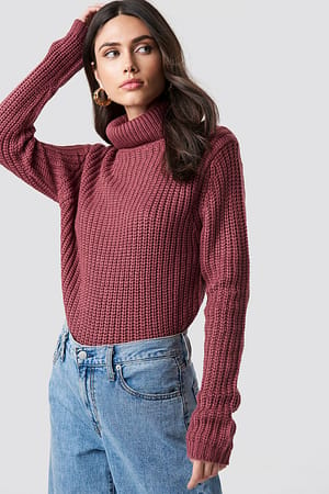 Old Rose Rut&Circle Tinelle rollneck knit