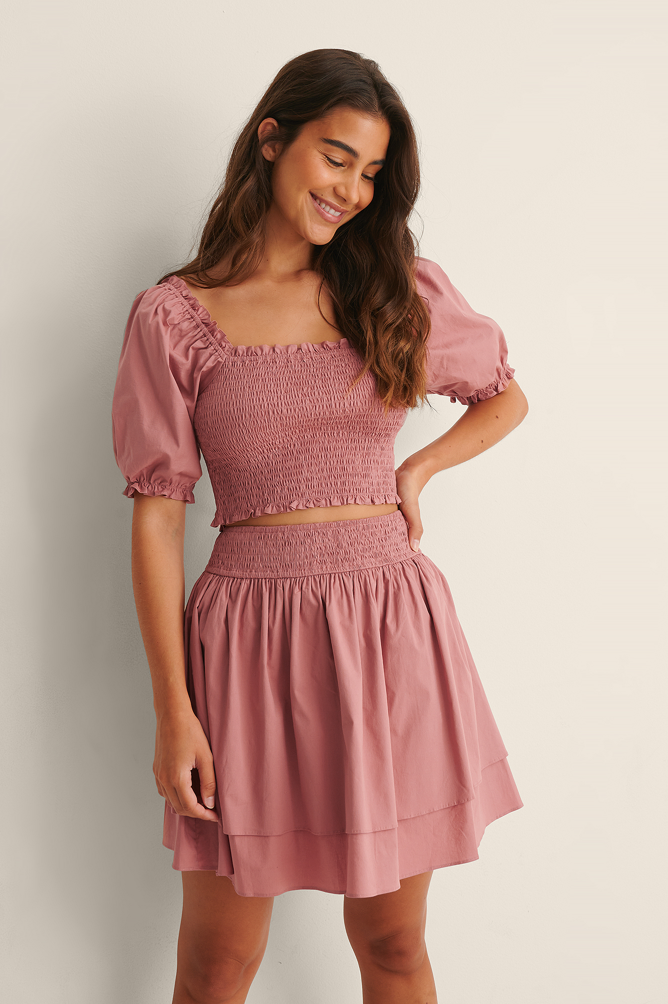 Print Floral Maxi Dress Plain Bodice V Neck Frill Skirt | You + All
