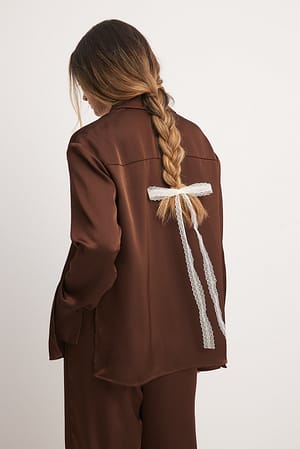 Brown Satin Shirt