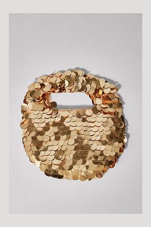 Gold Sequin Mini Handbag
