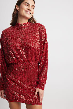 13+ Red Sequin Dress Long