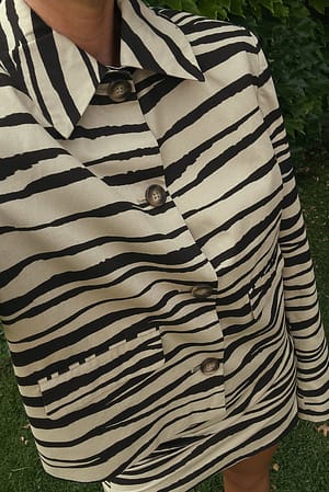 Zebra Krótka kurtka