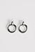 Silver Plated Double Ring Earrings