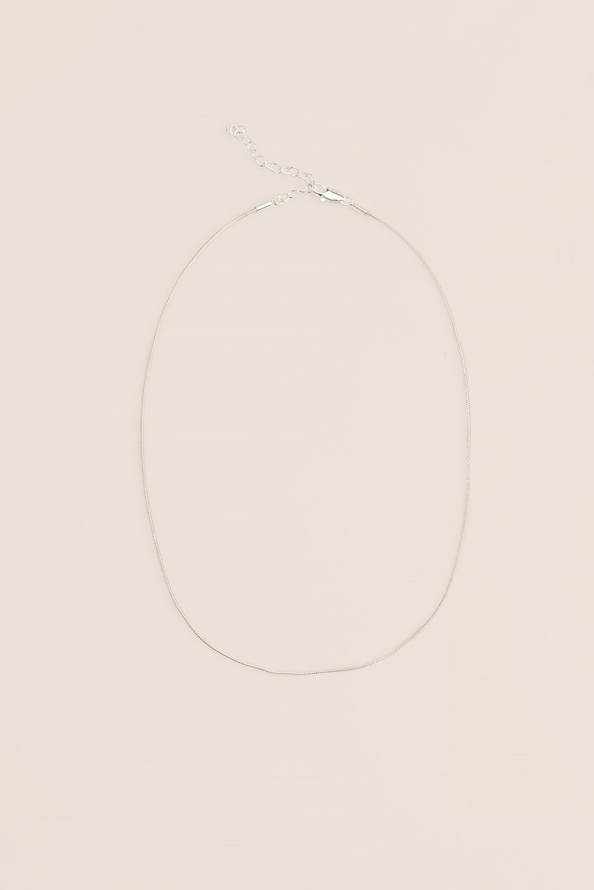 Accessoires Halsketten | Versilberte dünne Halskette - SH70565