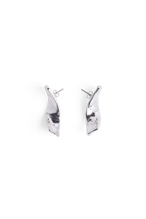 Silver Silver Plated Twist Earrings