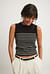 Sleeveless Knitted Striped Top