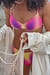 Bikini-BH med spraglet brystholder