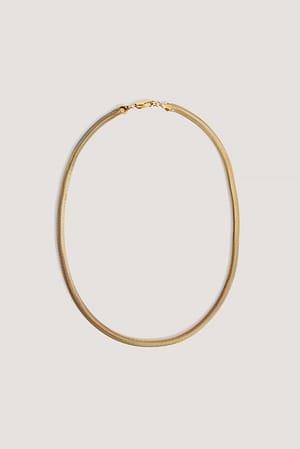 Gold Recycelte vergoldete Schlangen-Halskette