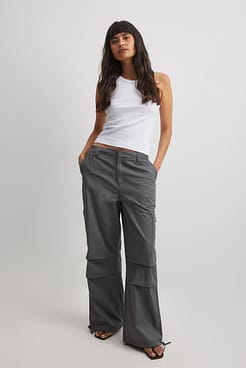 Cotton Drawstring Cargo Pants Outfit.