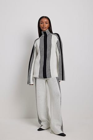 offwhite/black Soft Wide Pants