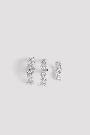 Silver Sparkling Earrings