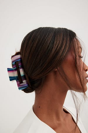 Multicolor Vierkante haarklauw