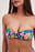 Kvadratisk bandeau-bikini med ringdetaljer