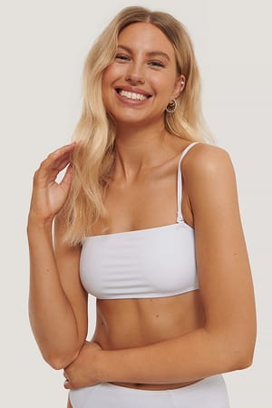 White Jennie Sofie Bandeau Bikini Top