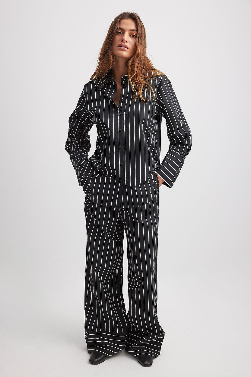 Double Waist Striped Trouser main image 1