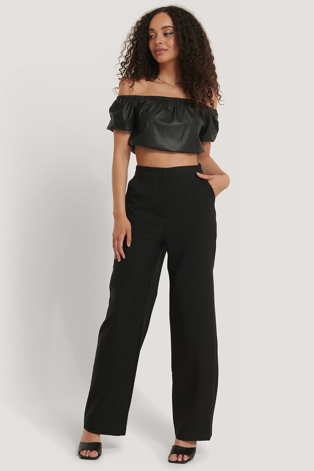 Baggy Suit Pants Black