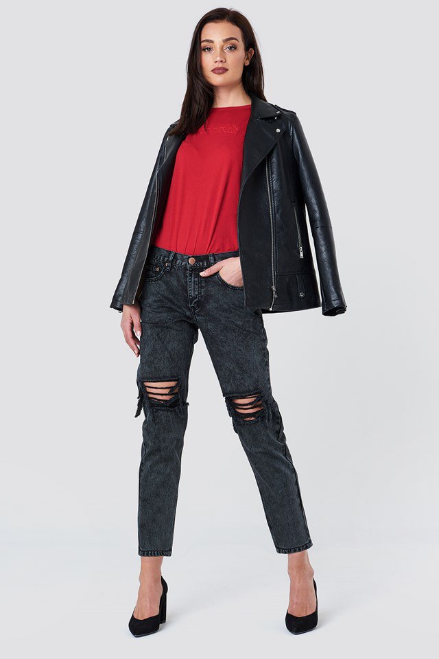 Distressed Baggy Denim Outfit