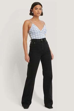 Gingham Crop Top Outfit.