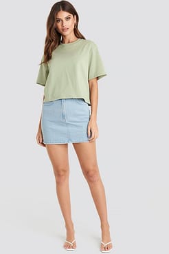 Oversized Short Tee Outfit.