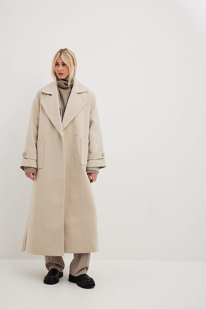 Women Beige Striped Front Button Blazer