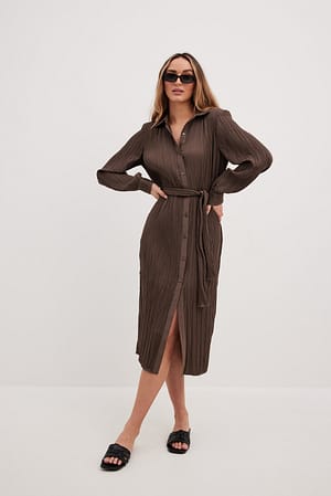 Structured Shirt Midi Dress Outfit
