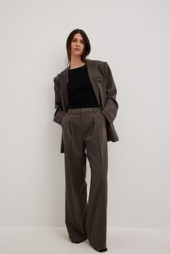 High Waist Suit Trousers Outfit