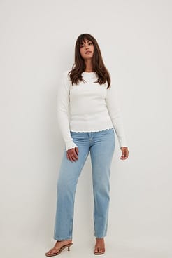 Babylock Ribbed Long Sleeve Top Outfit