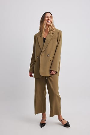 Oversized-fit Double Breasted Blazer Outfit