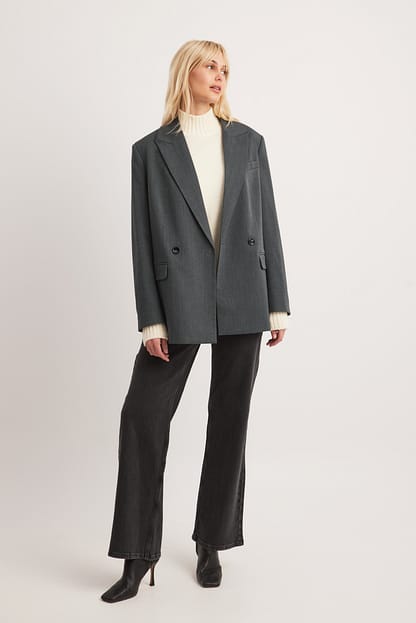 Oversized Double Breasted Blazer